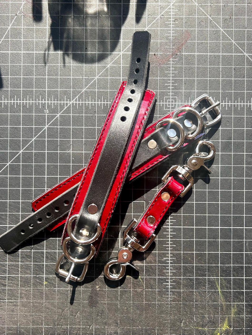 red & black cuffs