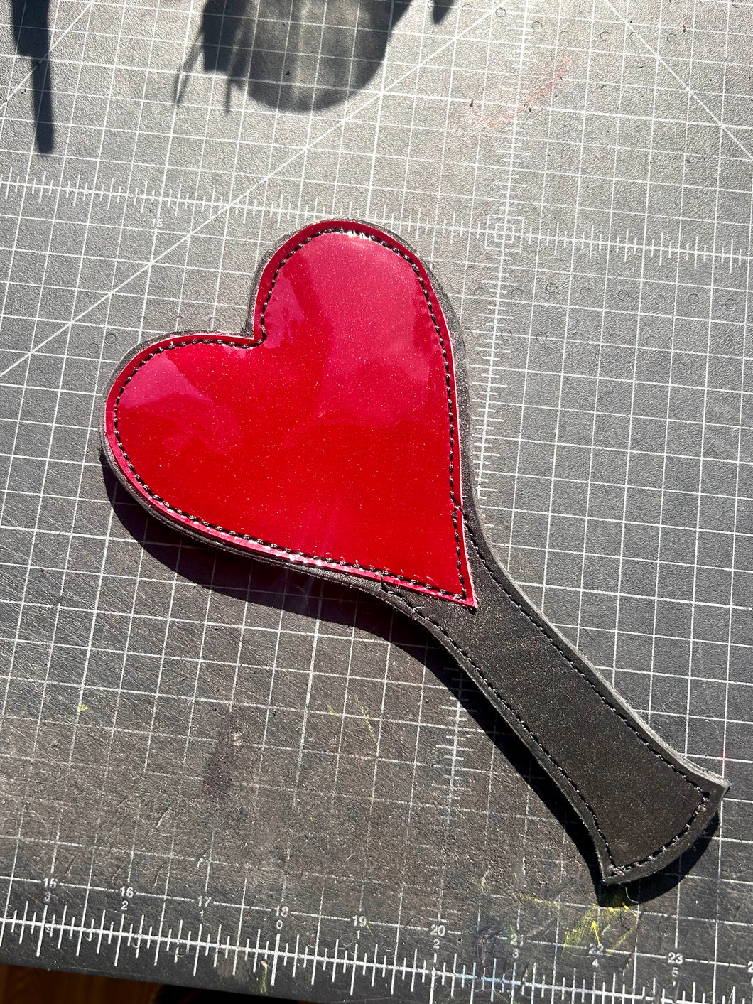 studded heart paddle