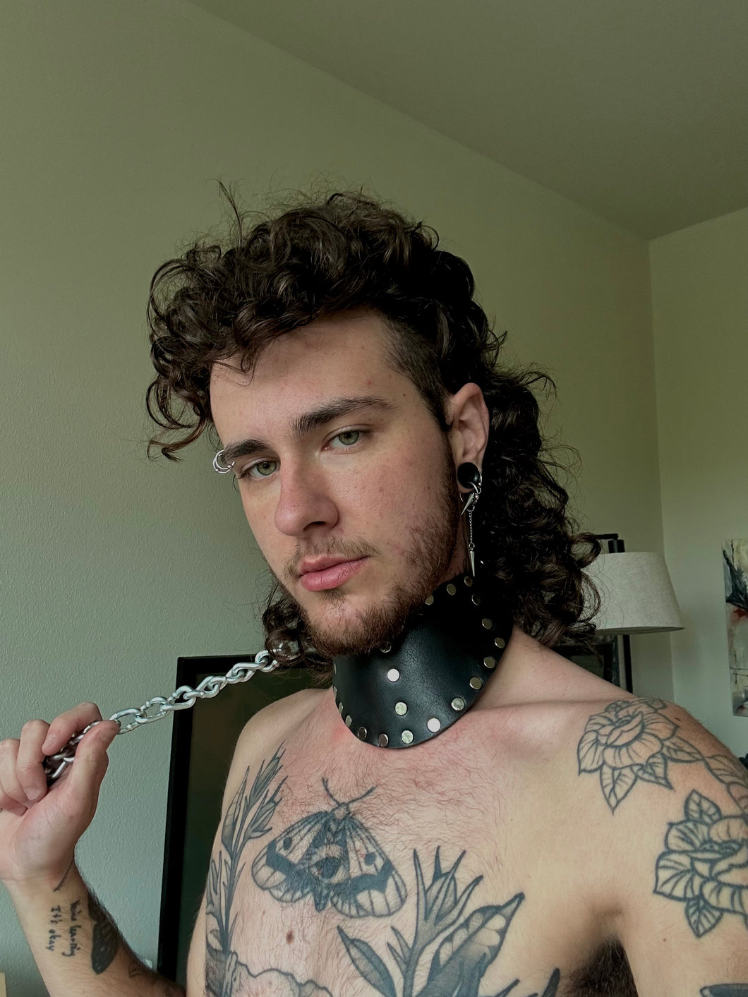 spiked posture collar