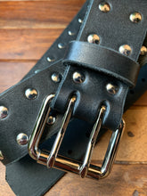 Load image into Gallery viewer, studded double prong belt
